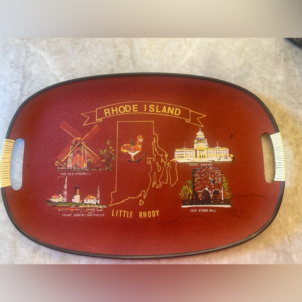 Rhode Island vintage tray